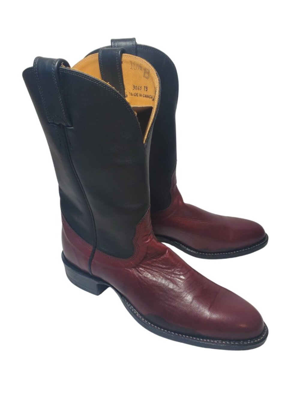 NEW VINTAGE Alberta Kangaroo Wellington Cowboy Boot 10.5 B (New Old Stock)